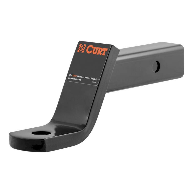 CURT Class 3 7,500 lbs. 4 in. Drop Trailer Hitch Ball Mount Draw Bar (2 in. Shank, 8-1/4 in. Long) - 45050