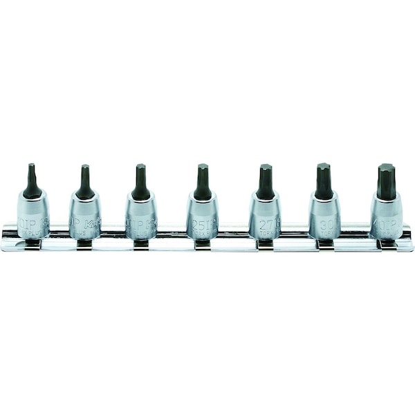 Ko-Ken Socket set TORXPLUS 10IP-40IP 150mm 7 pieces 1/4 Sq. Drive - RS2025/7-IP