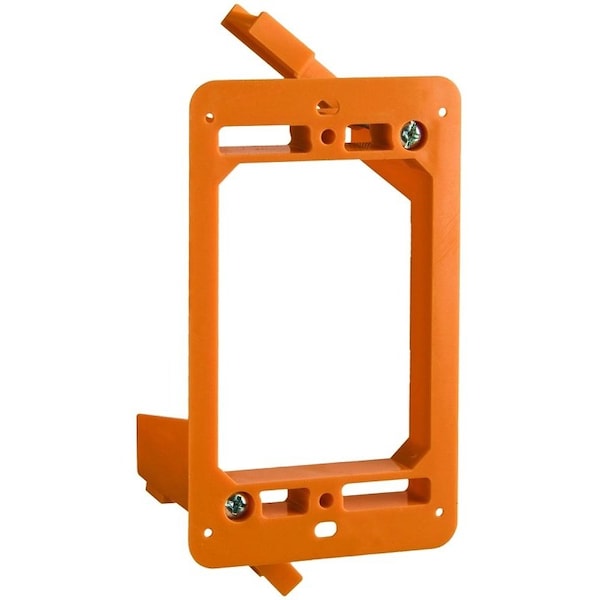 Carlon Outlet Box, 4.32 in L, 2.52 in W, 1 -Gang, Non-Metallic, Orange - SC100RR