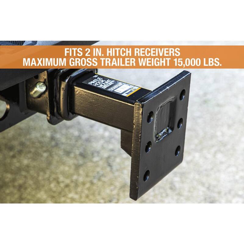 Buyers Products Company 2-Position 15,000 lbs. Pintle Hook Mount for 2 in. Hitch Receivers - PM105