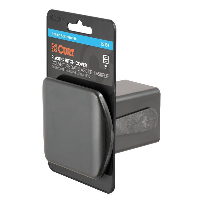 CURT 2" Black Plastic Hitch Tube Cover (Packaged) - 22181