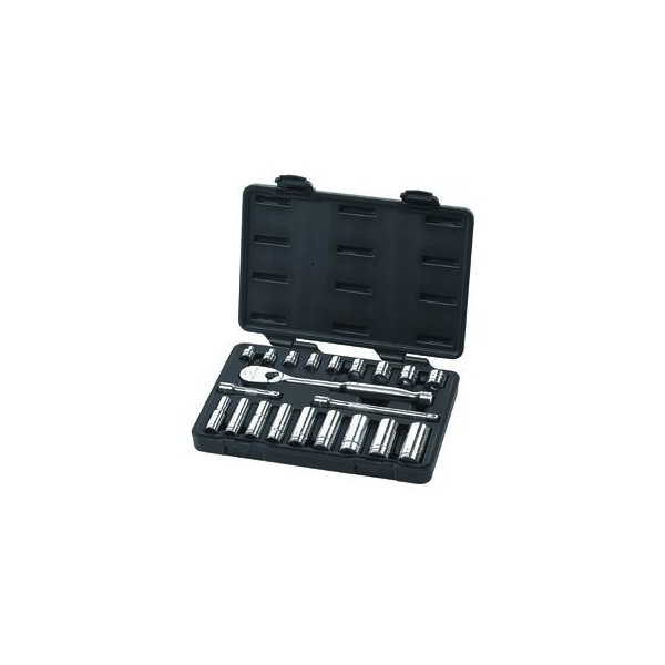 Apex Tool Group SKT SET 3/8" DR 6 /12 PT SAE STND/DP 21P - GWR80557