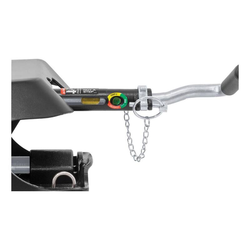 CURT Q20 5th Wheel Hitch with Roller and Ram Puck System Adapter - 16687