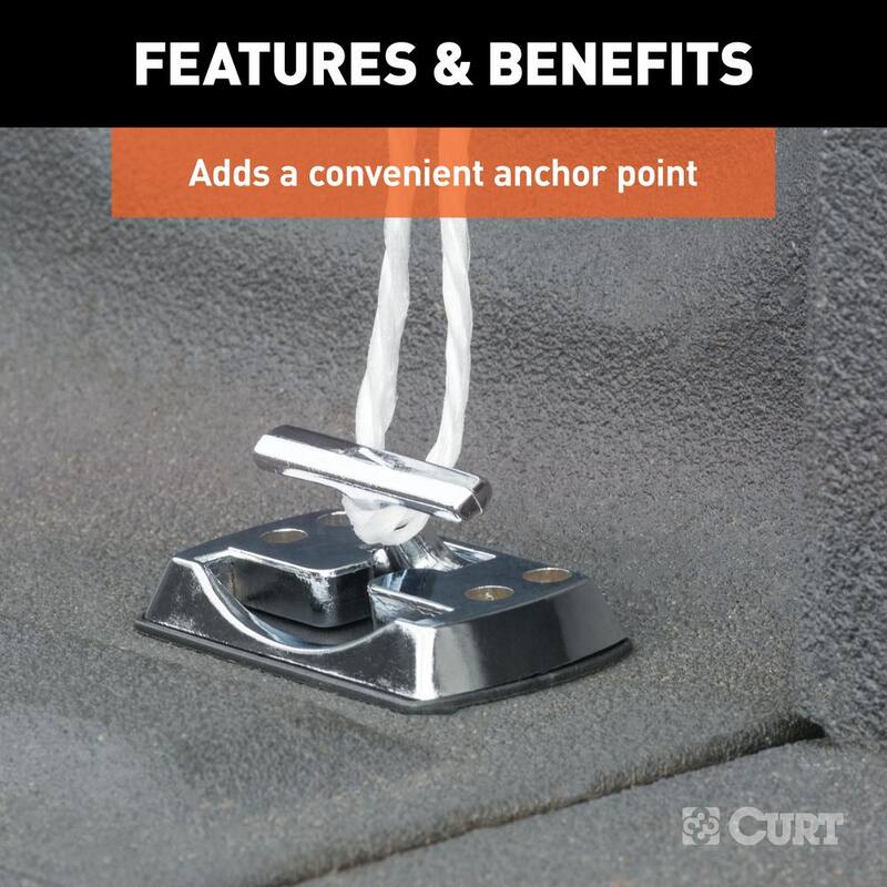 CURT Fold-Away Rope Hook (1,200 lbs., Packaged) - 83061