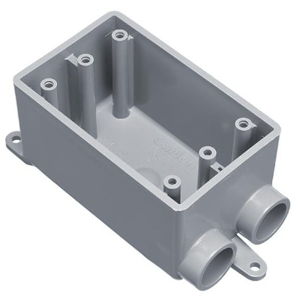 Abb Electrical Box, Outlet Box Type, 1 Gang, PVC - 265736