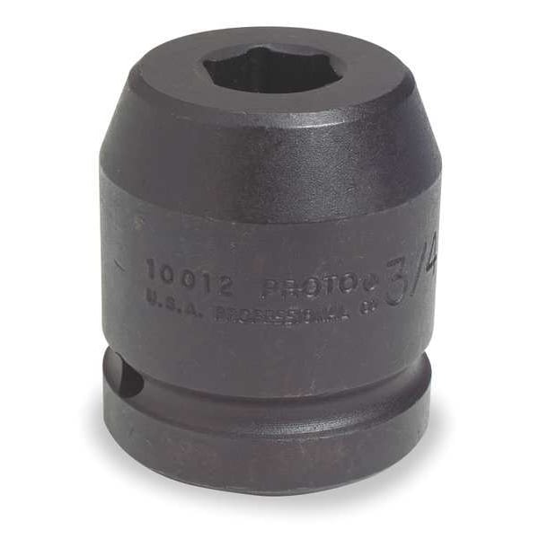 Proto 1 in Drive Impact Socket 4 1/2 in Size 6 pt Standard Depth, Black Oxide - J10072