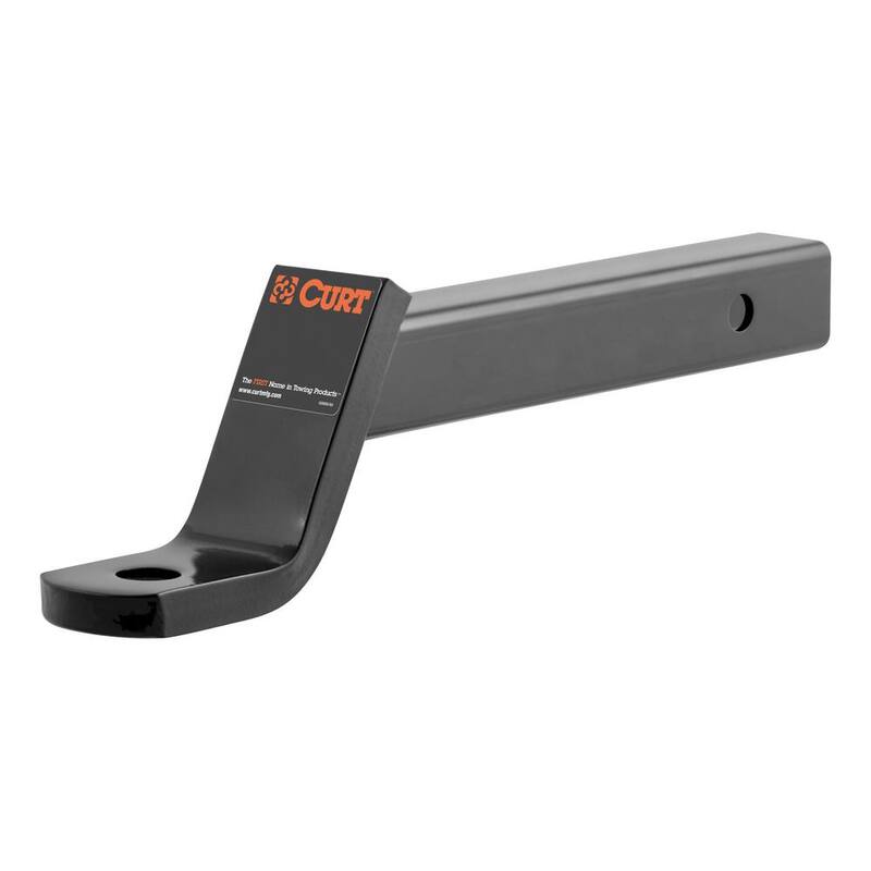 CURT Class 3 7,500 lbs. 4 in. Drop Trailer Hitch Ball Mount Draw Bar (2 in. Shank, 13 in. Long) - 45270