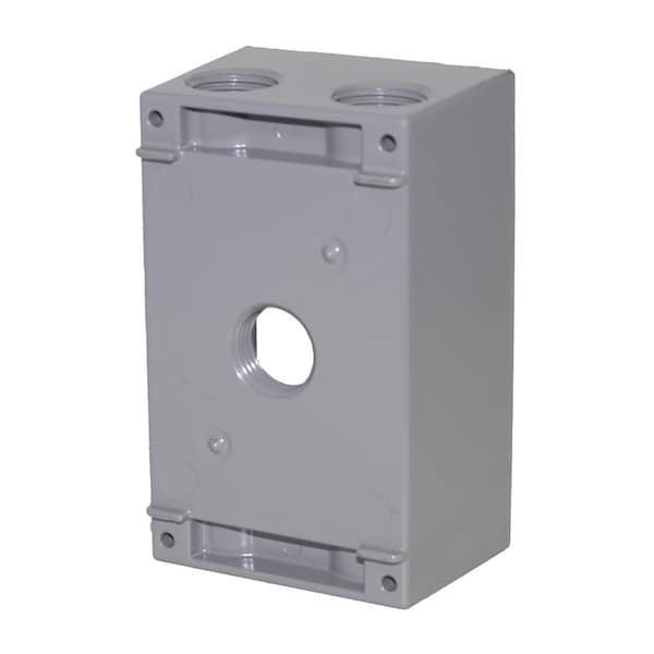 Sigma Electric Electrical Box, Outlet Box Type, 1 Gang, Die-Cast Metal - 14251-5