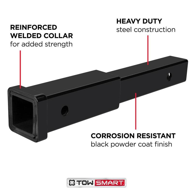 TowSmart 2 in. x 12 in. Hitch Extension with Collar 333 lbs. - 7067