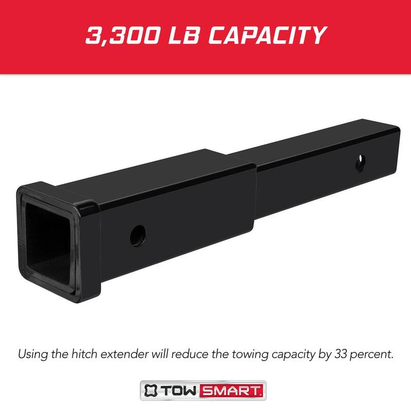 TowSmart 2 in. x 12 in. Hitch Extension with Collar 333 lbs. - 7067