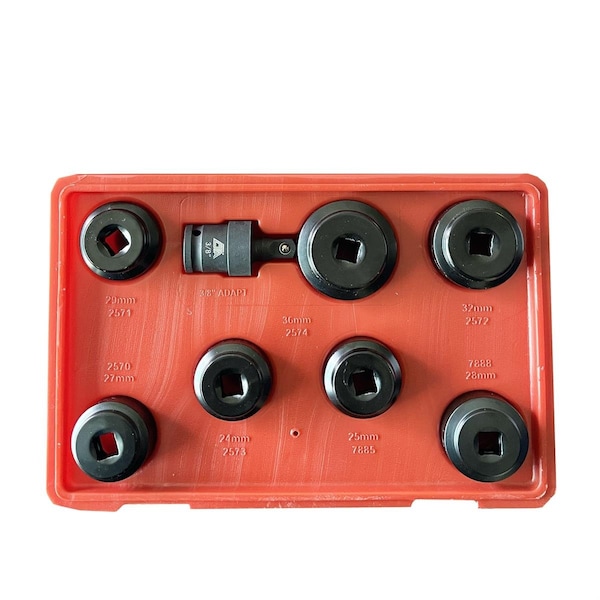 Cta Mfg 0.75 in. Drive Low Profile Oil Cap Socket Set - 8 Piece - CTA7440