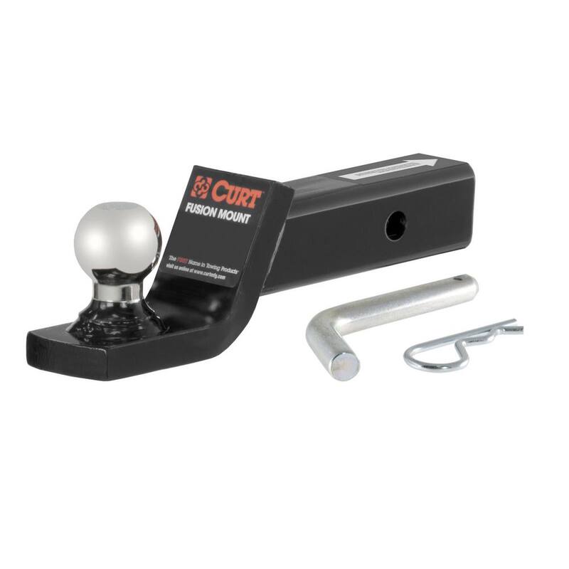 CURT 5,000 lbs. 2 in. Drop Fusion Trailer Hitch Ball Mount Draw Bar with 1-7/8 in. Ball (2 in. Shank) - 45131
