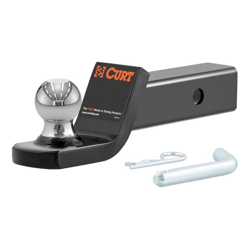 CURT 5,000 lbs. 2 in. Drop Fusion Trailer Hitch Ball Mount Draw Bar with 1-7/8 in. Ball (2 in. Shank) - 45131