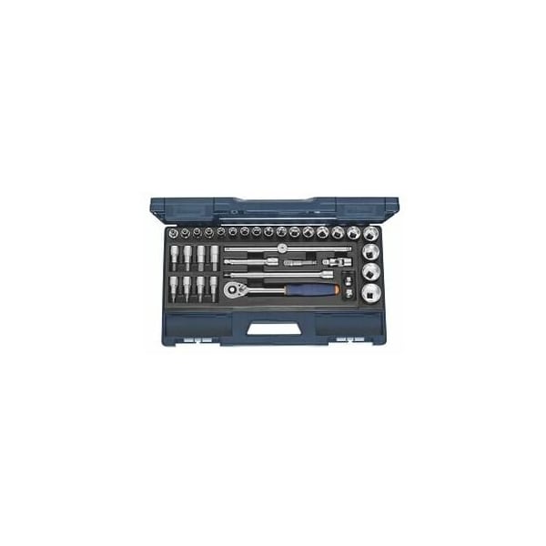 Garant 35 Pc 1/2 inch Drive Socket Set, with Surface Drive, 6 pt, 8 mm to 34 mm - 638025 SD