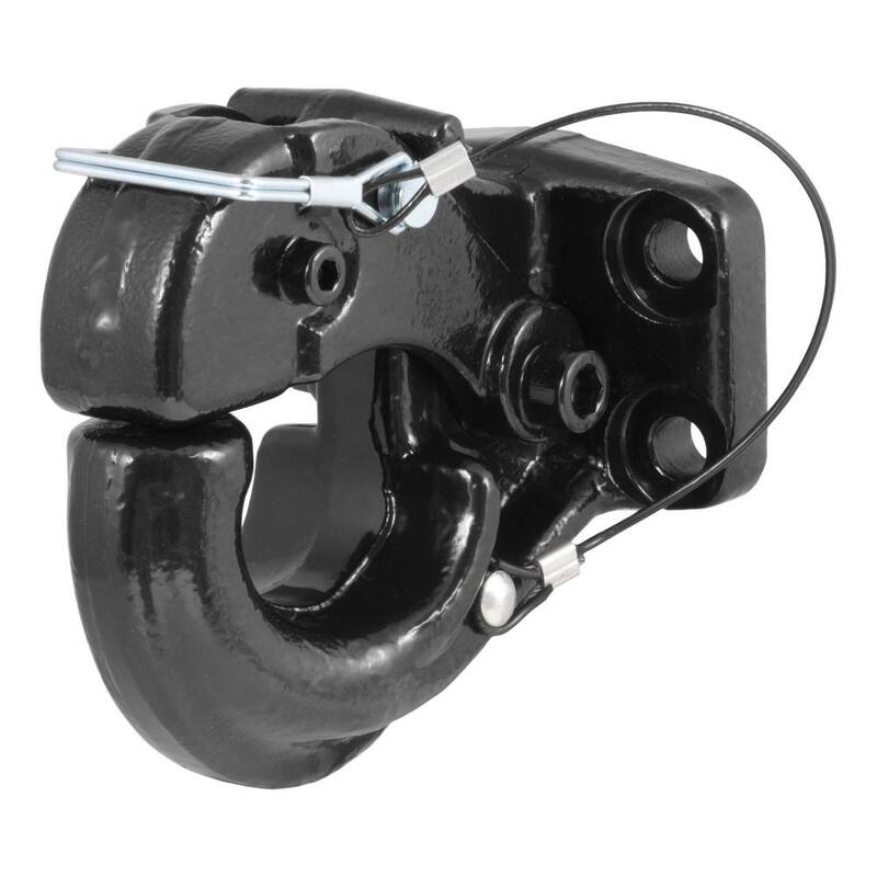 CURT 20,000 lbs. Pintle Hook Trailer Hitch (Fits 2-1/2 in. or 3 in. Lunette Eyes) - 48210