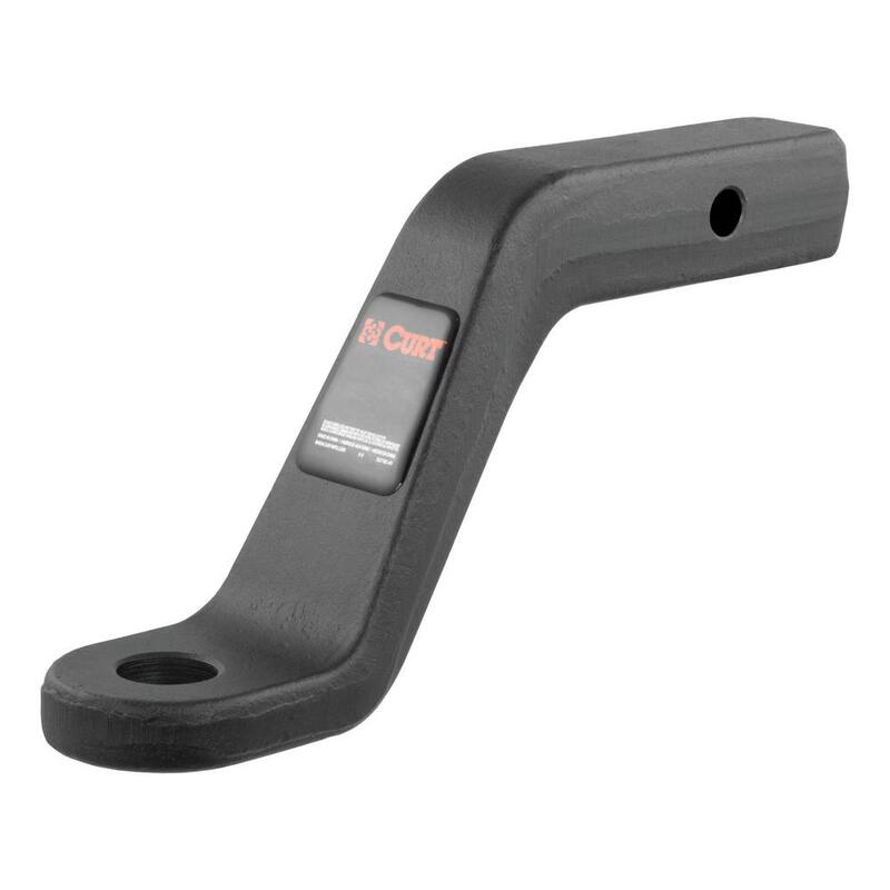 CURT 17,000 lbs. 6 in. Drop Forged Trailer Hitch Ball Mount Draw Bar (2 in. Shank, 9-1/2 in. Long) - 45342