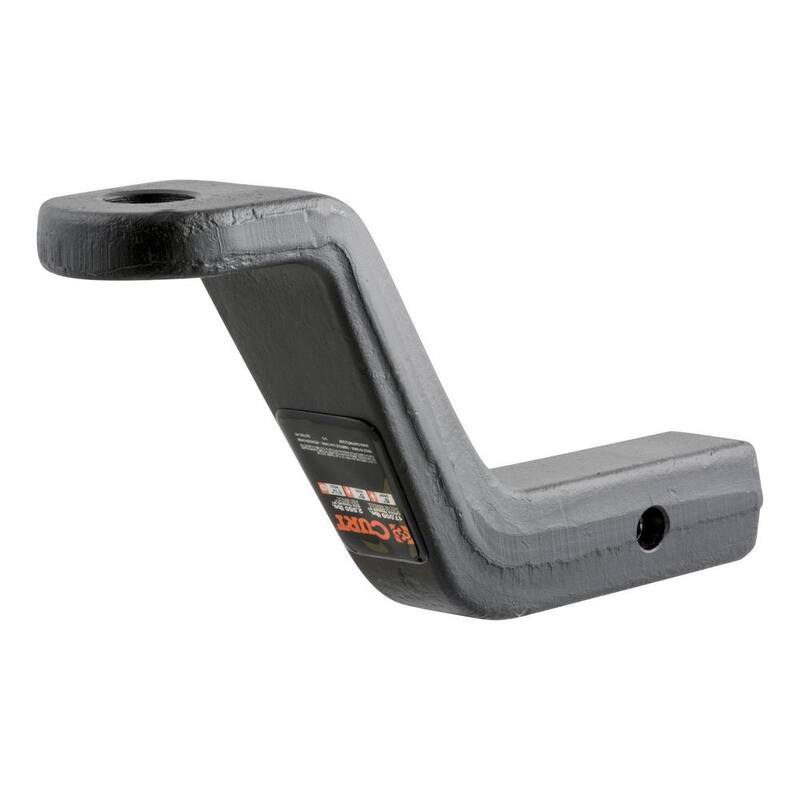 CURT 17,000 lbs. 6 in. Drop Forged Trailer Hitch Ball Mount Draw Bar (2 in. Shank, 9-1/2 in. Long) - 45342