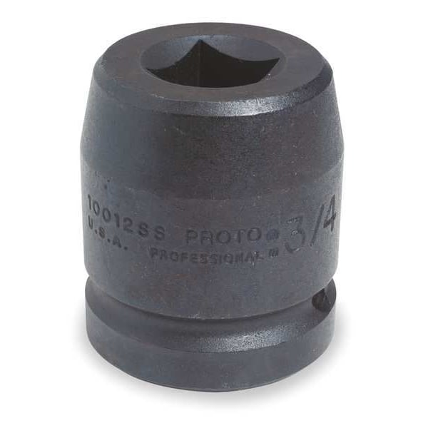 Proto 1 in Drive Impact Socket 1 in Size 4 pt Standard Depth, Black Oxide - J10016SS