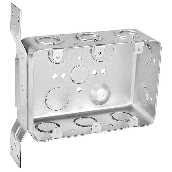 Southwire Electrical Box, 44 cu in, Device Box Type, 3 Gangs, Steel - MGSB-3F