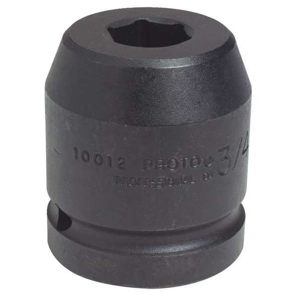 Proto 1 in Drive Impact Socket 3 1/2 in Size 6 pt Standard Depth, Black Oxide - J10056