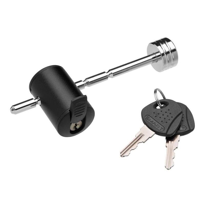 TowSmart 1/4 in. Pin, Adjustable Coupler Lock, 1 in. to 3 in. Coupler Span - Chrome - 7274