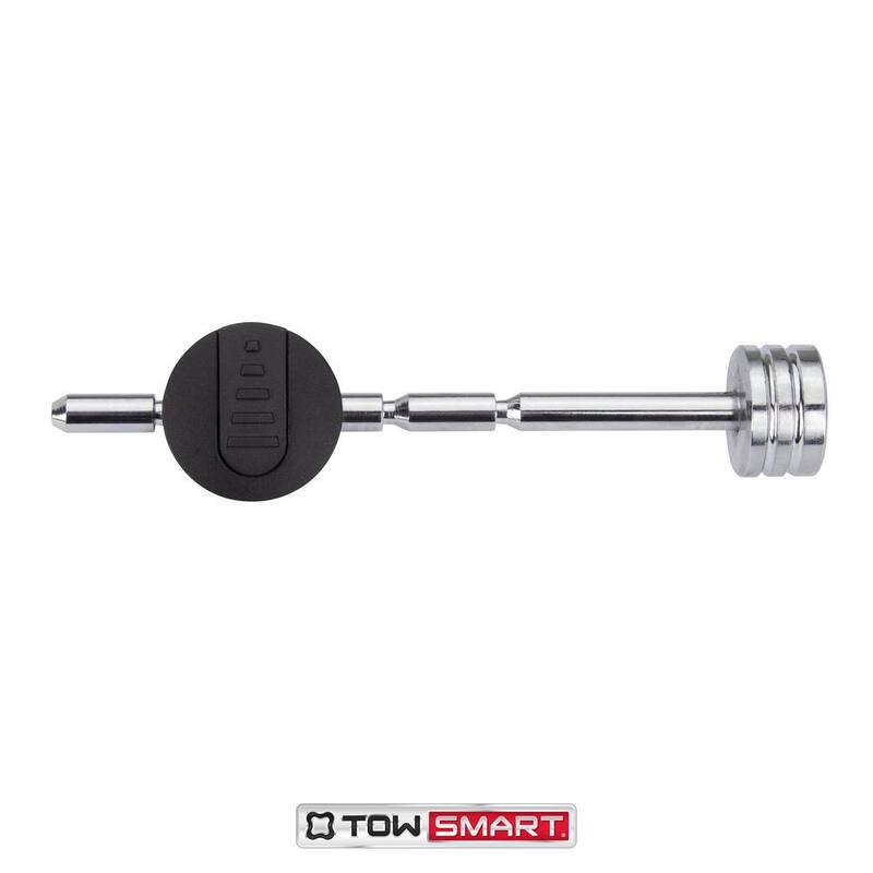 TowSmart 1/4 in. Pin, Adjustable Coupler Lock, 1 in. to 3 in. Coupler Span - Chrome - 7274