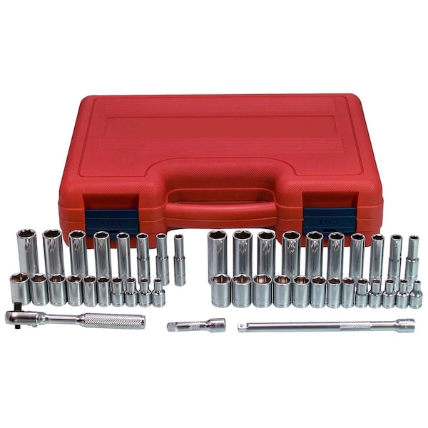 K-Tool International 1/4" Drive SAE, Metric, 44 pcs - KTI-21044