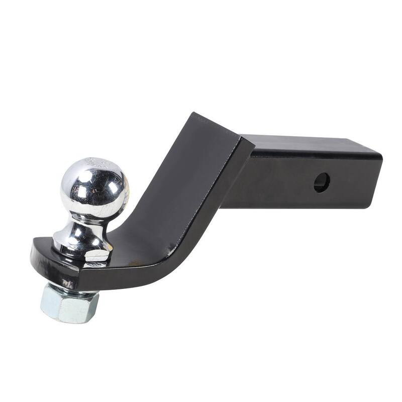 BRIDGELAND Class 3 6,000 lb. Capacity Trailer Hitch Ball Mount Starter Kit, Fits 2 in. Receiver, 4 in. Drop - 91096