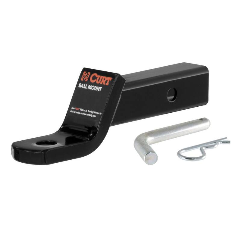 CURT Class 3 7,500 lbs. 2 in. Drop Trailer Hitch Ball Mount Draw Bar with Pin (2 in. Shank, 7-1/2 in. Long, in Bag) - 45033