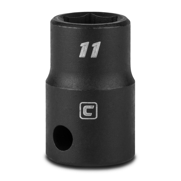 Capri Tools 3/8 in Drive 11 mm 6-Point Metric Shallow Impact Socket - 5-3011