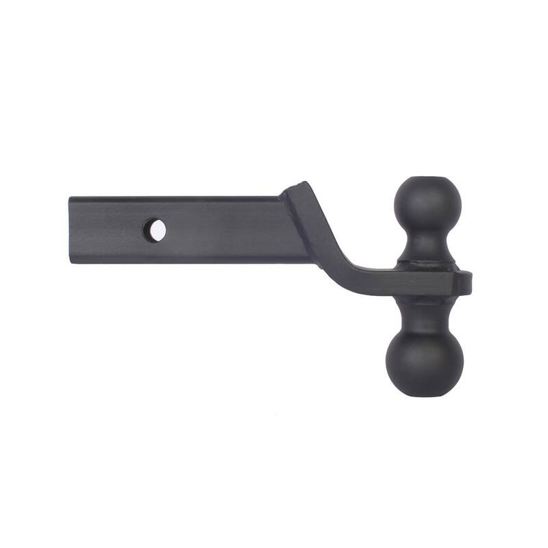 Trailer Valet Blackout 2 in. Ball 7500 lbs. Capacity Class III Ball Hitch Reversible (2 in. Plus 2-5/16 in.) Black Powder Coat - BSDH0020