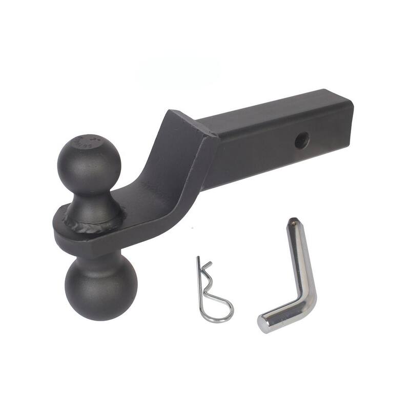 Trailer Valet Blackout 2 in. Ball 7500 lbs. Capacity Class III Ball Hitch Reversible (2 in. Plus 2-5/16 in.) Black Powder Coat - BSDH0020