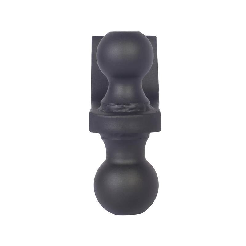 Trailer Valet Blackout 2 in. Ball 7500 lbs. Capacity Class III Ball Hitch Reversible (2 in. Plus 2-5/16 in.) Black Powder Coat - BSDH0020