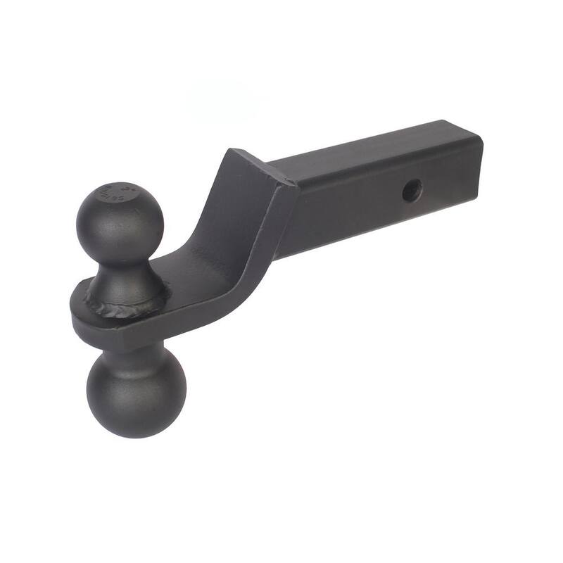 Trailer Valet Blackout 2 in. Ball 7500 lbs. Capacity Class III Ball Hitch Reversible (2 in. Plus 2-5/16 in.) Black Powder Coat - BSDH0020