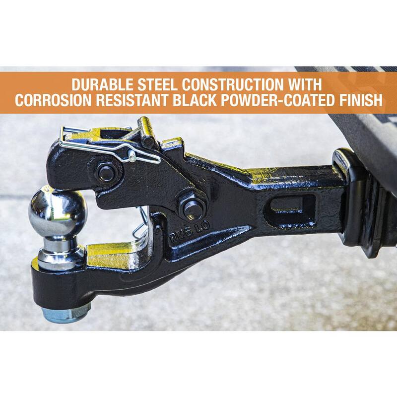 Buyers Products Company 2 in. 6-Ton Chrome Receiver Mount Combination Hitch Ball - RM62000
