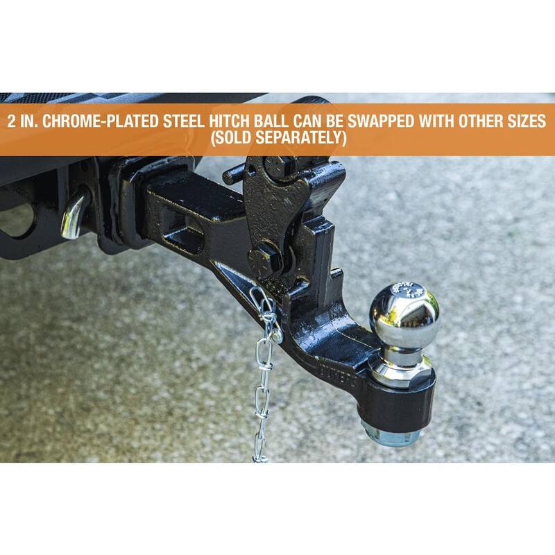 Buyers Products Company 2 in. 6-Ton Chrome Receiver Mount Combination Hitch Ball - RM62000