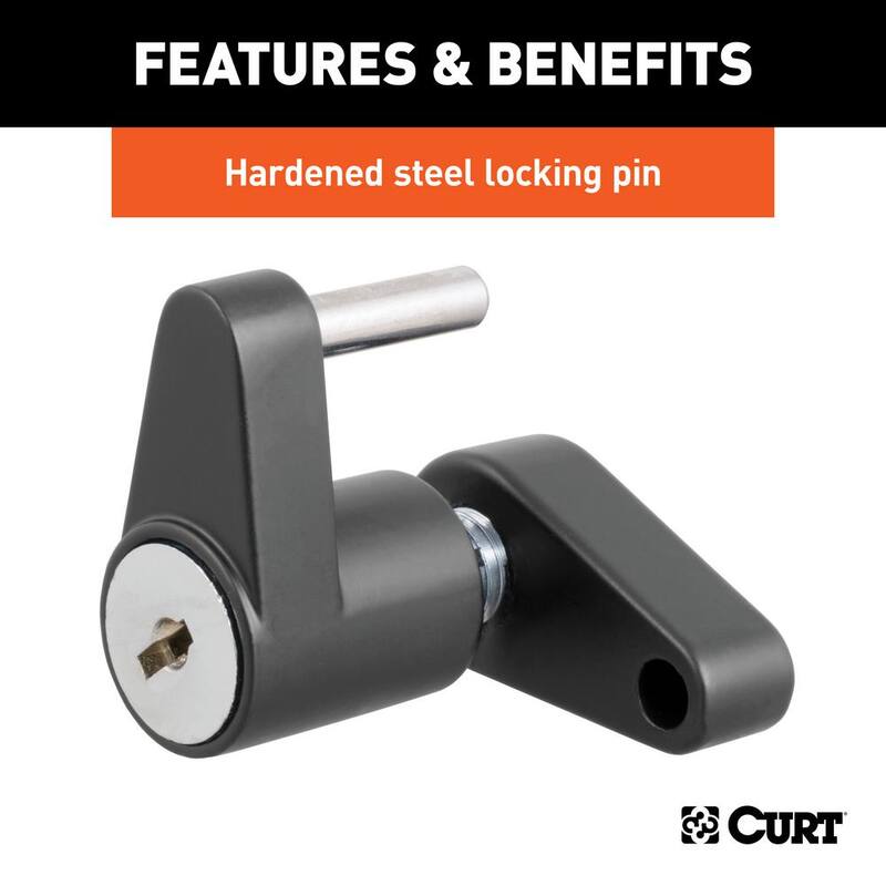 CURT Hitch Clips (Fits 1/2 in. or 5/8 in. Pin, Zinc, 3-Pack) - 23521