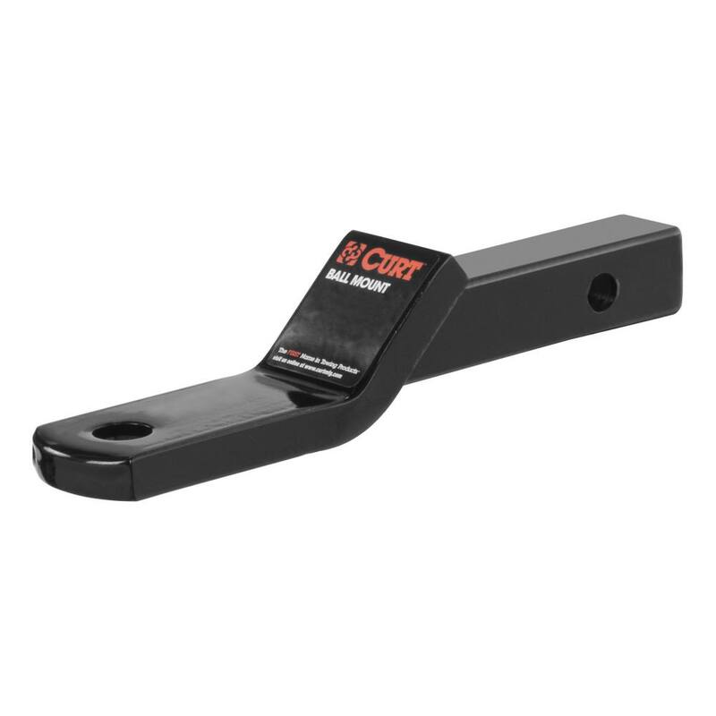 CURT Class 2 3,500 lbs. 1 in. Drop Trailer Hitch Ball Mount Draw Bar (1-1/4 in. Shank, 7-13/16 in. Long) - 45503