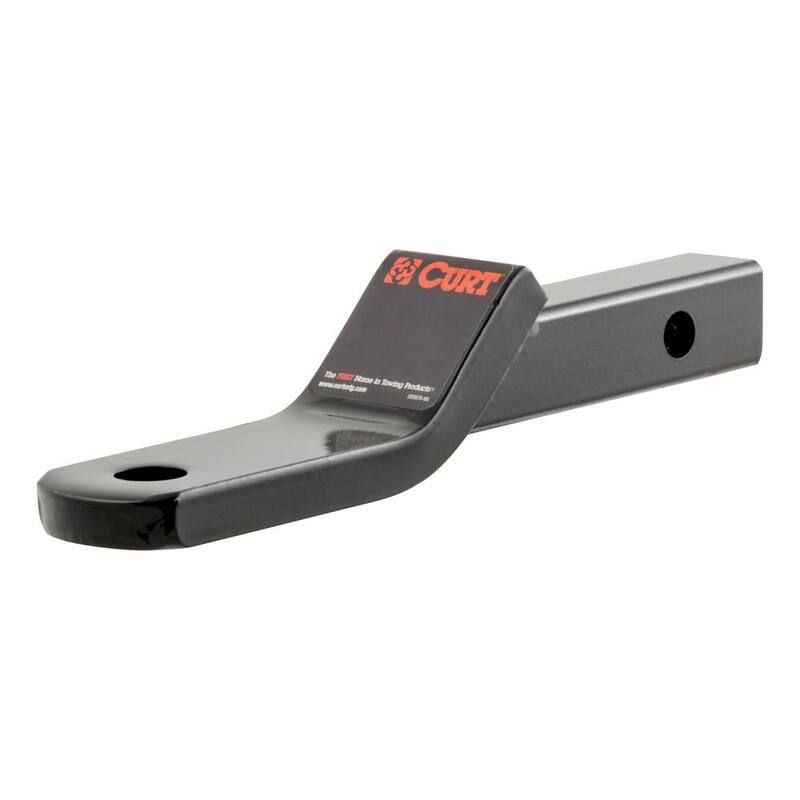 CURT Class 2 3,500 lbs. 1 in. Drop Trailer Hitch Ball Mount Draw Bar (1-1/4 in. Shank, 7-13/16 in. Long) - 45503