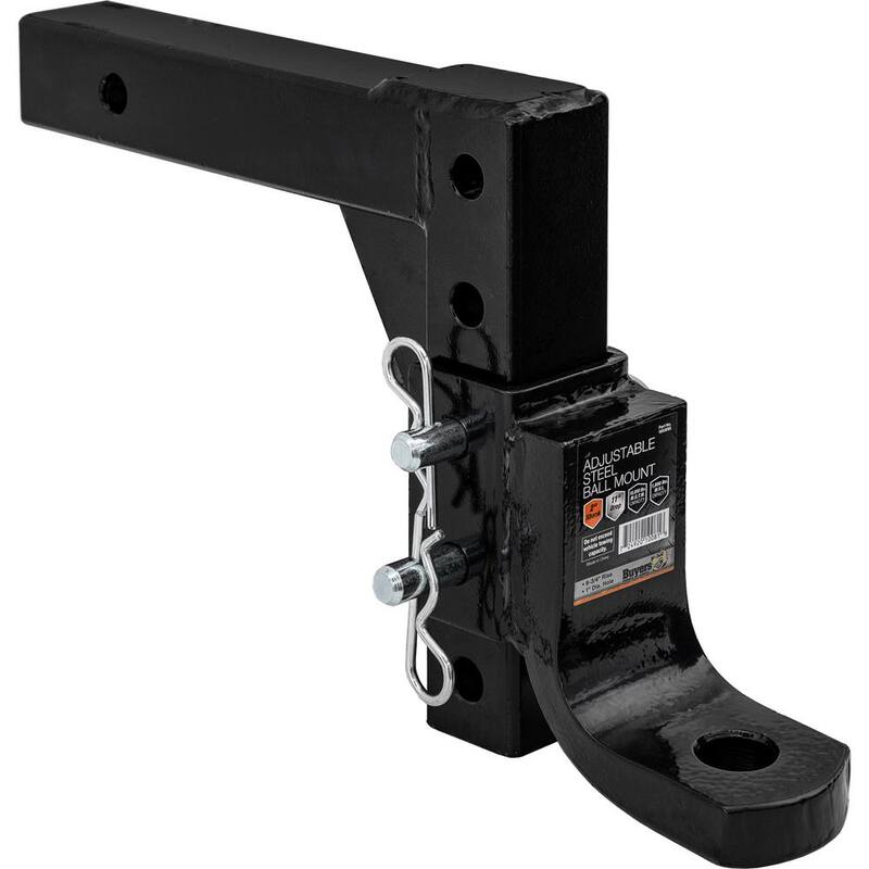 Buyers Products Company 4-Position 2 in. Solid Shank Adjustable Ball Mount - 1803095