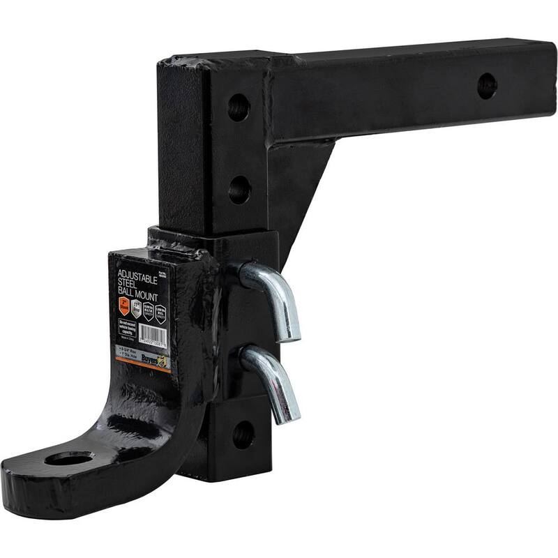 Buyers Products Company 4-Position 2 in. Solid Shank Adjustable Ball Mount - 1803095