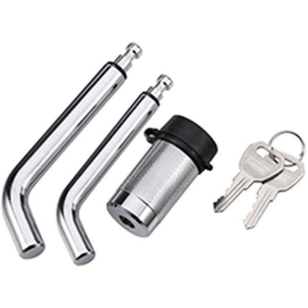 MaxxHaul Lock with 5/8 in. and 1/2 in. Pins for 1-1/4 in., 2 in. and 2-1/2 in. Hitch Receivers - 50058