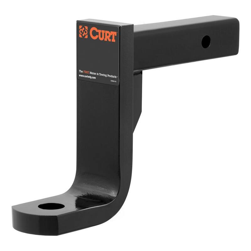 CURT Class 4 12,000 lbs. 8 in. Drop Trailer Hitch Ball Mount Draw Bar (2 in. Shank, 9-3/8 in. Long) - 45448
