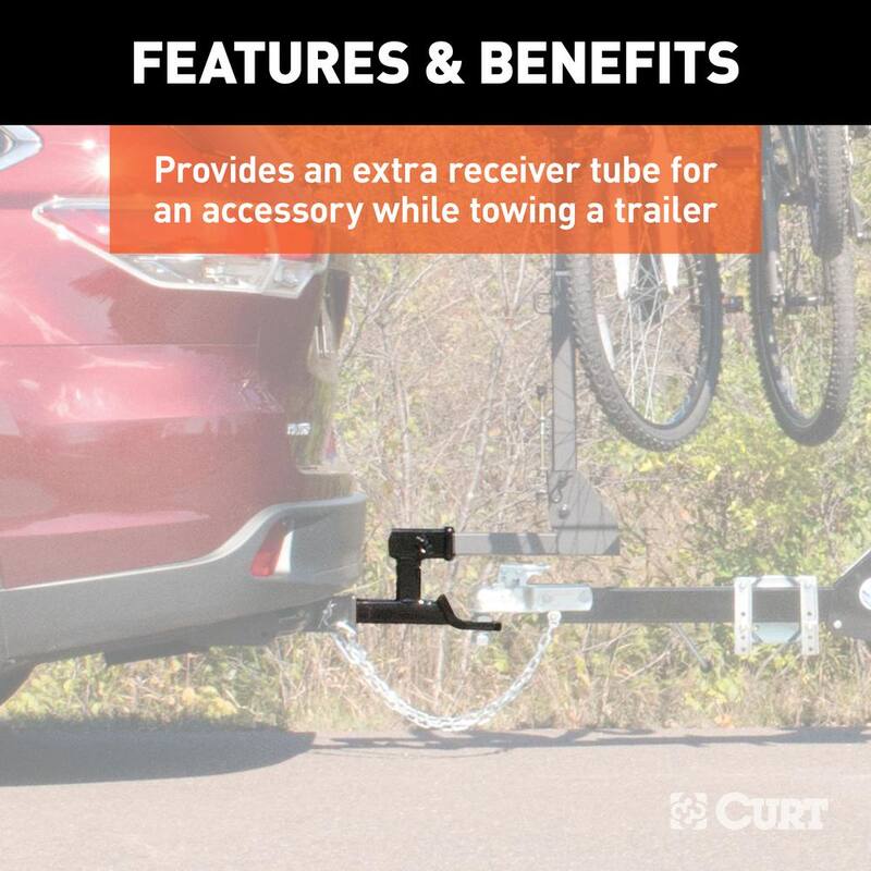 CURT 7,500 lbs. 5-13/16 in. Rise Multi-Use Trailer Hitch Ball Mount with 1 in. Ball Hole (2 in. Shank) - 45810