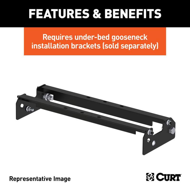 CURT Over-Bed Folding Ball Gooseneck Hitch - 61052