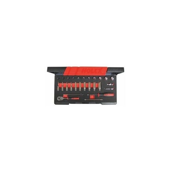 Holex 27 Pc 3/8 inch Drive Socket Set, 6 pt, 5/32 inch to 9/16 inch - 630046 27