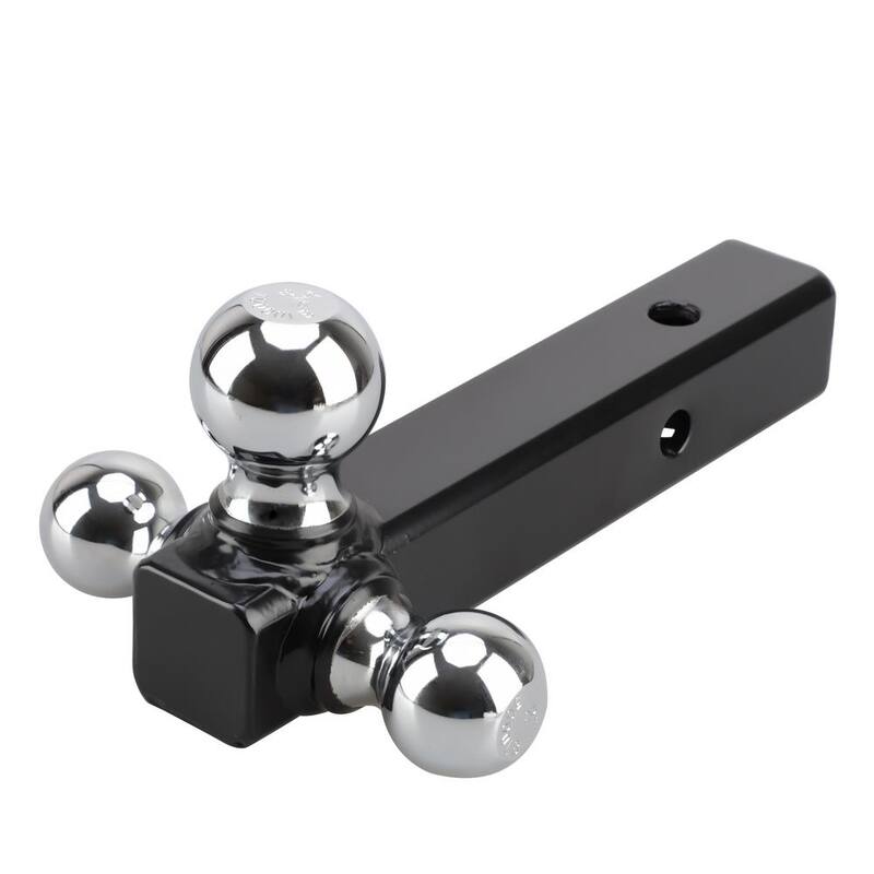 BRIDGELAND Triple Ball Trailer Hitch Ball Mount 1-7/8 in. x 2 in. x 2-5/16 in. Ball Diameters Adjustable Trailer Hitch Ball Mount - 91075