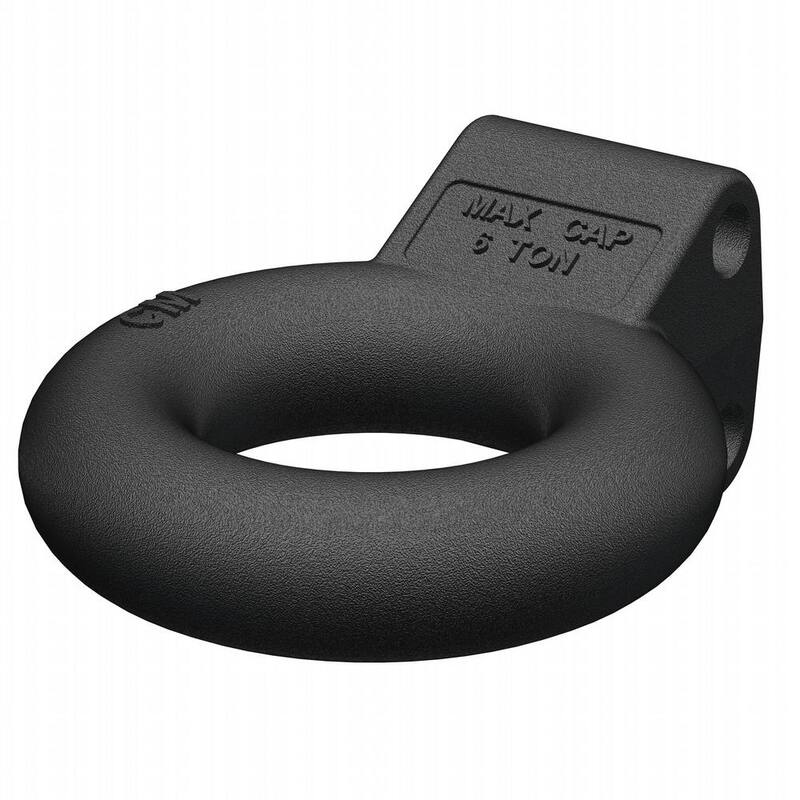 CURT Channel-Style Lunette Eye (12,000 lbs., 3" I.D., Black) - 48601