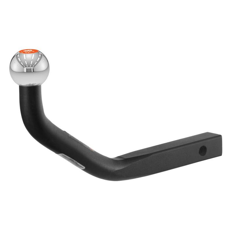 CURT 3,500 lbs. Euro Mount Trailer Hitch Ball Mount with 2 in. Ball (1-1/4 in. Shank, 5-1/8 in. High, 11-1/4 in. Long) - 45592
