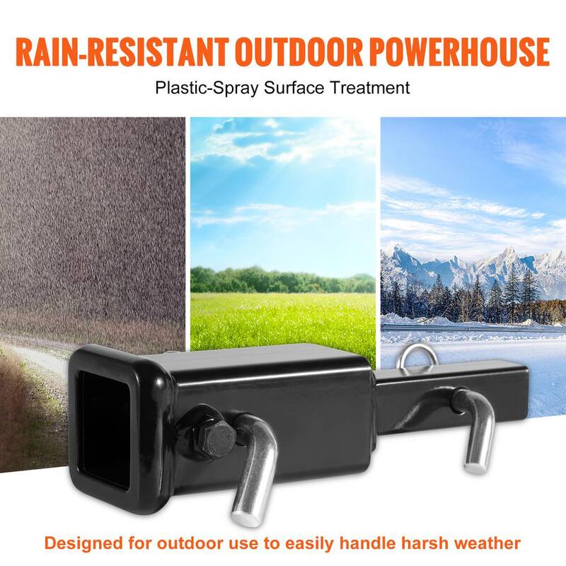 VEVOR Trailer Hitch Extender, 1 in. -1/4 in. to 2 in. Receiver Hitch Adapter, Trailer Hitch Extension Tube Extender - TCYZZG114260LXWX0V0-805
